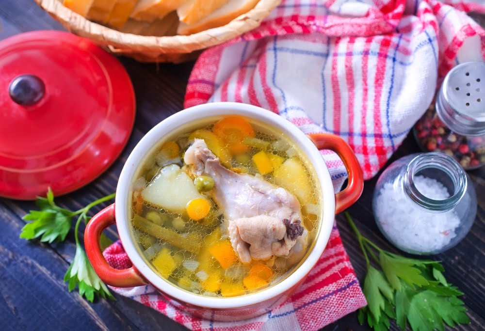 Фото рецепта - Куриный суп с овощами (без зажарки) - шаг 11