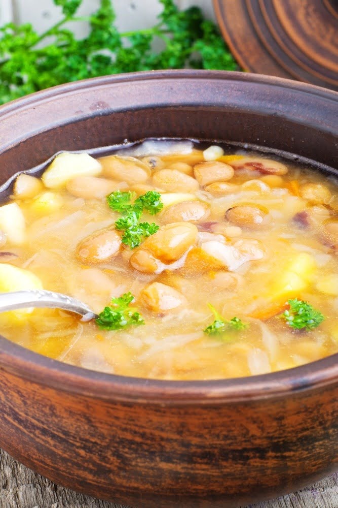 Фото рецепта - Суп с фасолью и овощами - шаг 5