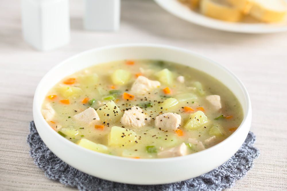 Фото рецепта - Суп с куриным филе и овощами - шаг 9