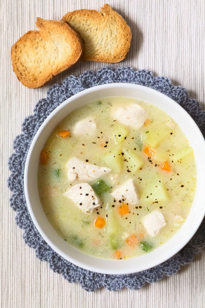 Фото рецепта - Суп с куриным филе и овощами - шаг 10