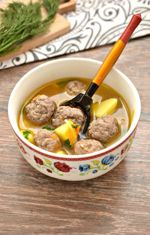sup s mjasnymi frikadelkami i ovoshhami 725f34b - Суп с мясными фрикадельками и овощами