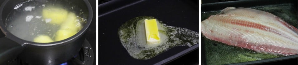 Фото рецепта - Рыба камбала с лимонным соусом - шаг 1